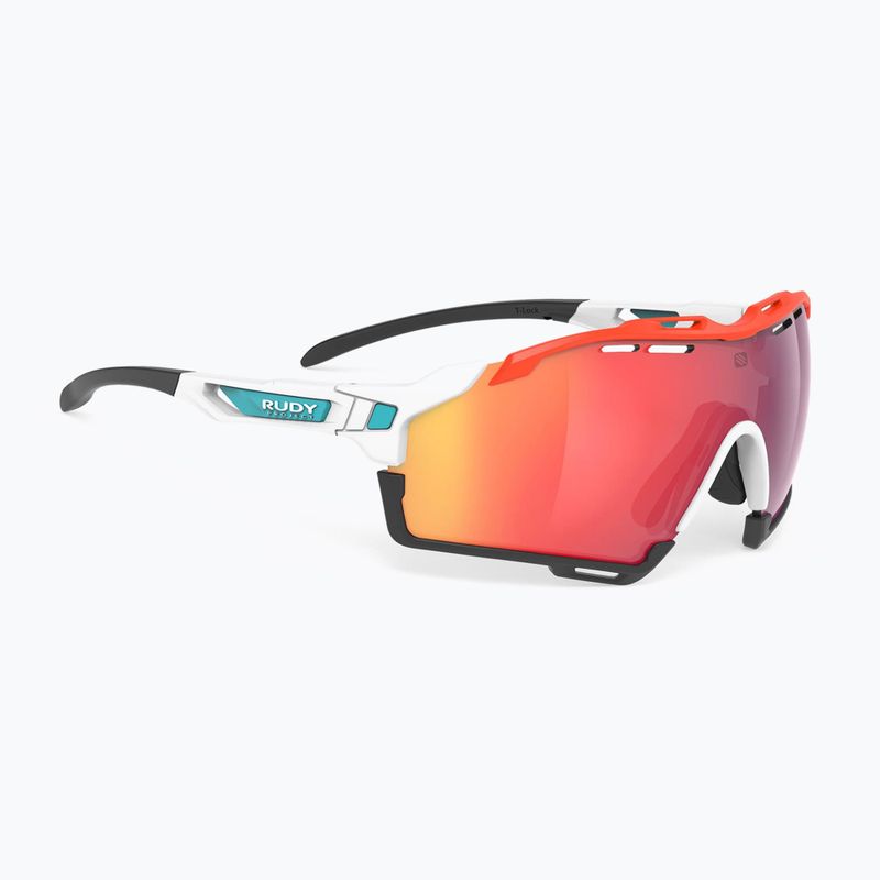 Okulary przeciwsłoneczne Rudy Project Cutline white matte/multilaser red