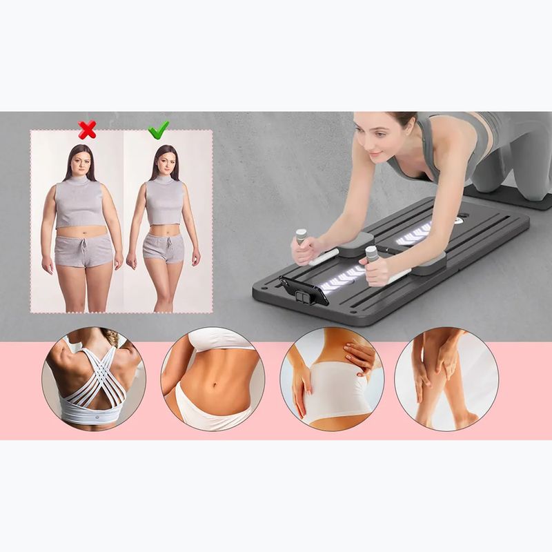 Reformer do pilatesu Extralink DNXGHJNKERMLPM Black