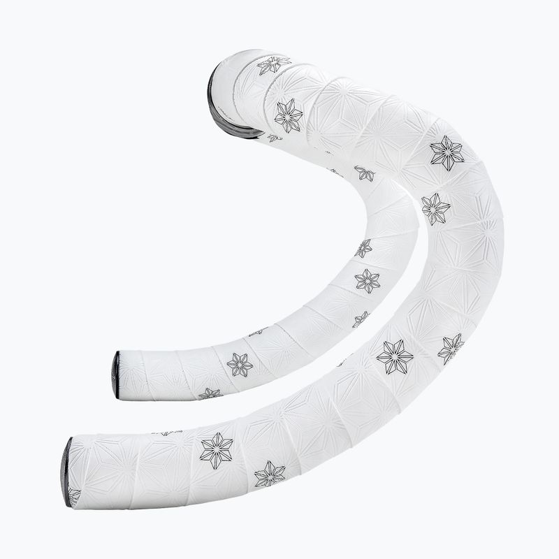 Owijka na kierownicę SUPACAZ Super Sticky Kush Galaxy white tape/black print/ano black plugs 2