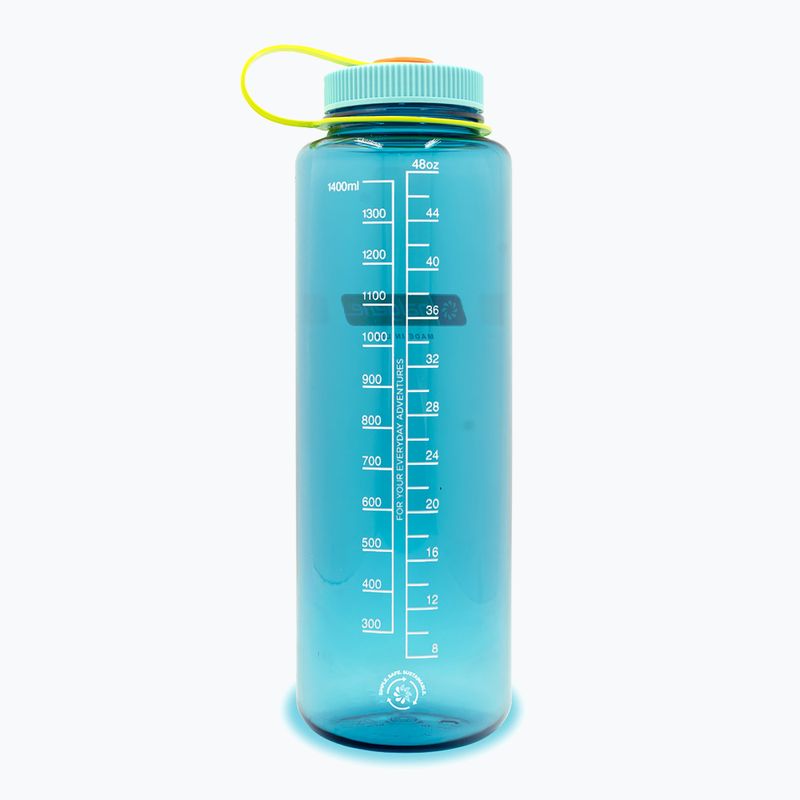 Butelka turystyczna Nalgene Wide Mouth Silo Sustain 1400 ml cerulean 2