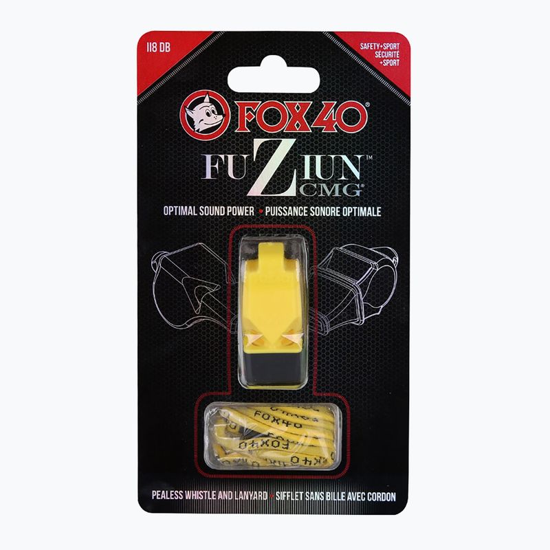 Gwizdek ze sznurkiem Fox 40 Fuzion CMG yellow 4