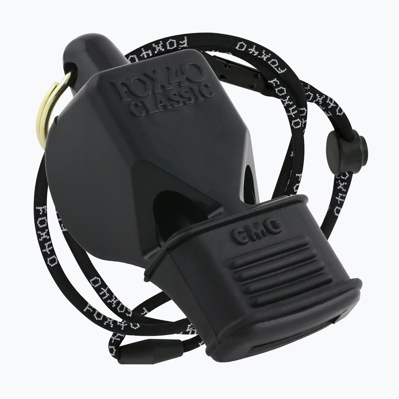 Gwizdek ze sznurkiem Fox 40 Classic CMG Safety black