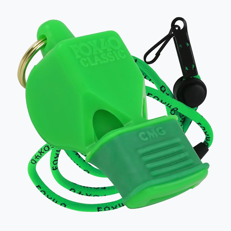 Gwizdek ze sznurkiem Fox 40 Classic CMG Safety neon green