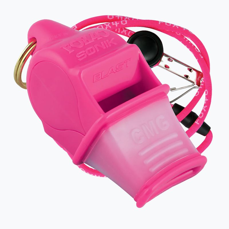 Gwizdek ze sznurkiem Fox 40 Sonik Blast CMG pink