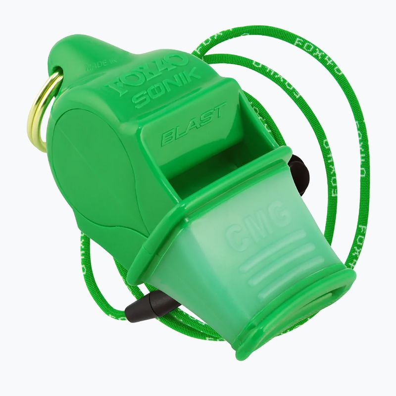 Gwizdek ze sznurkiem Fox 40 Sonik Blast CMG neon green