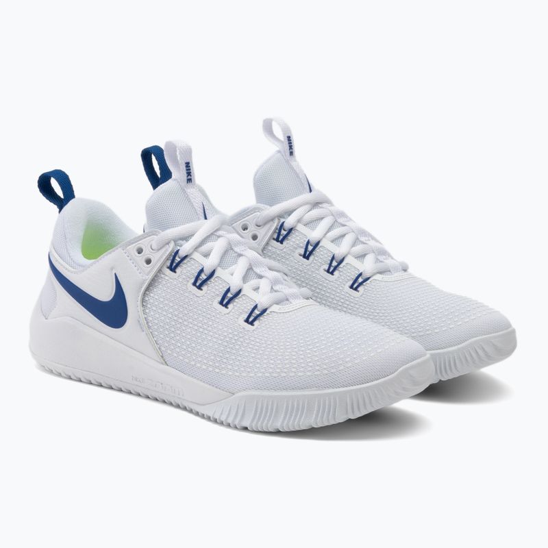 Buty do siatkówki damskie Nike Air Zoom Hyperace 2 white/game royal 4