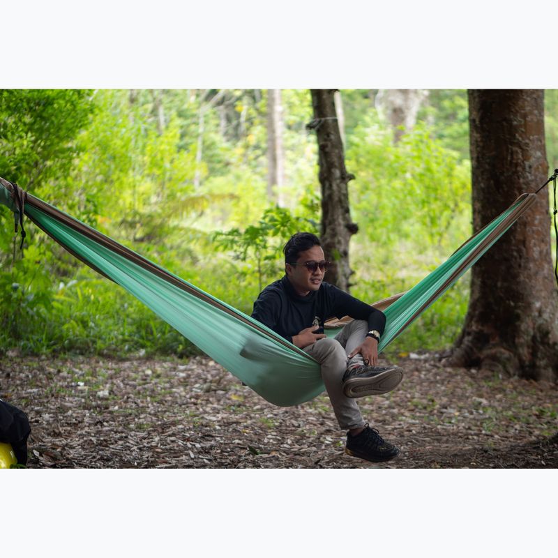 Hamak turystyczny dwuosobowy Ticket To The Moon Original mint/ice brown 8