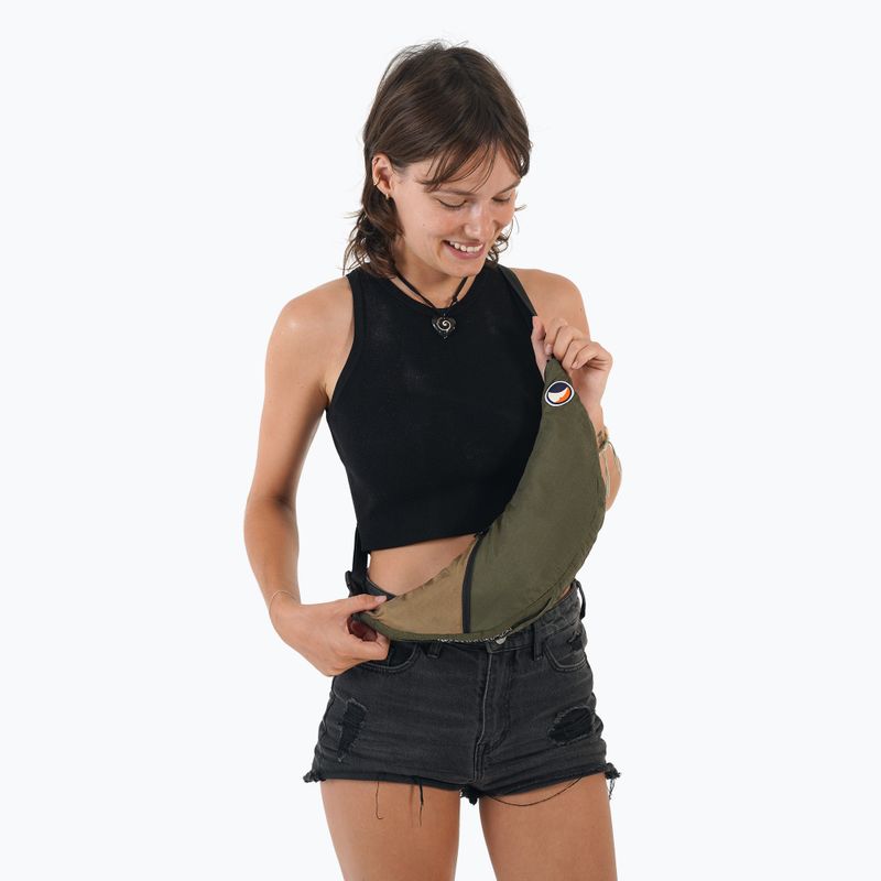 Saszetka na ramię Ticket To The Moon Upcycled Sling army green/brown 2