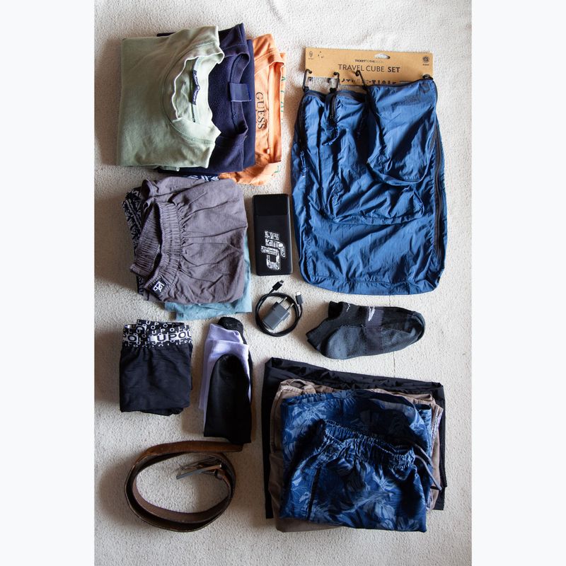 Zestaw organizerów Ticket To The Moon Travel Cube Set 3 szt. lightest blue/blue 7