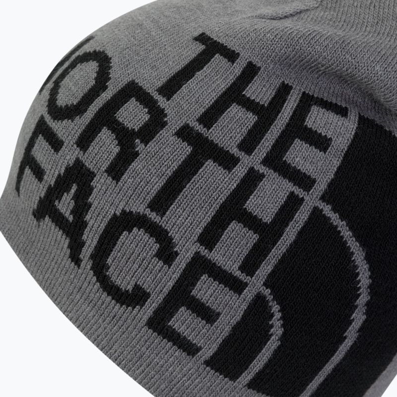 Czapka zimowa The North Face Reversible TNF Banner medium grey heather/black 3