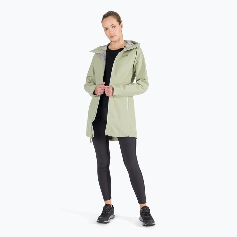 Płaszcz przeciwdeszczowy damski The North Face Dryzzle Futurelight Parka tea green 2