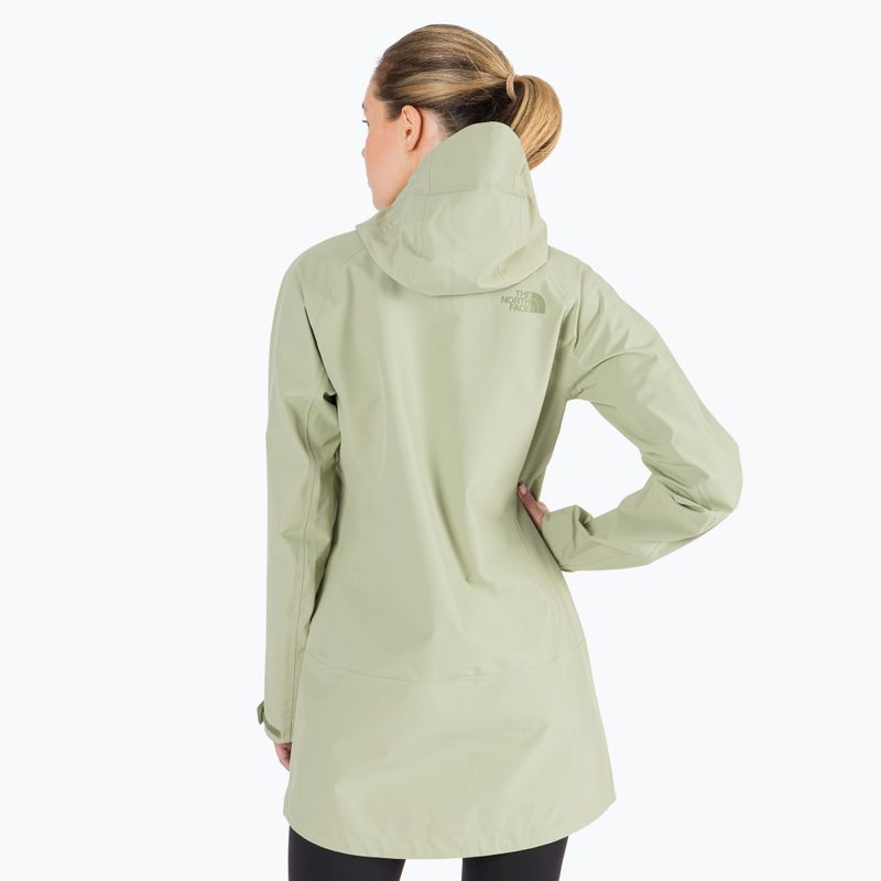 Płaszcz przeciwdeszczowy damski The North Face Dryzzle Futurelight Parka tea green 4