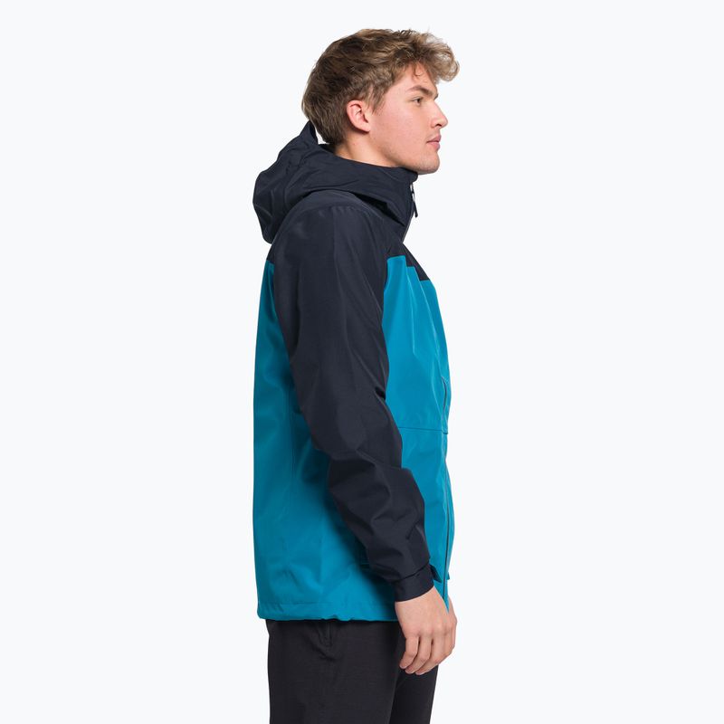 Kurtka przeciwdeszczowa męska The North Face Dryzzle Futurelight aviator navy/banff blue 3