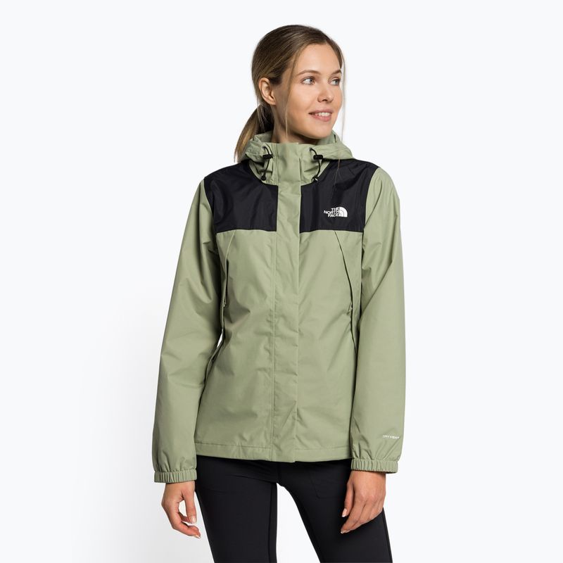Kurtka przeciwdeszczowa damska The North Face Antora black/tea green