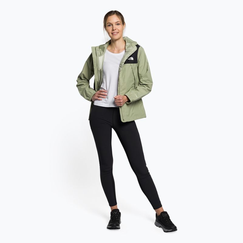 Kurtka przeciwdeszczowa damska The North Face Antora black/tea green 2