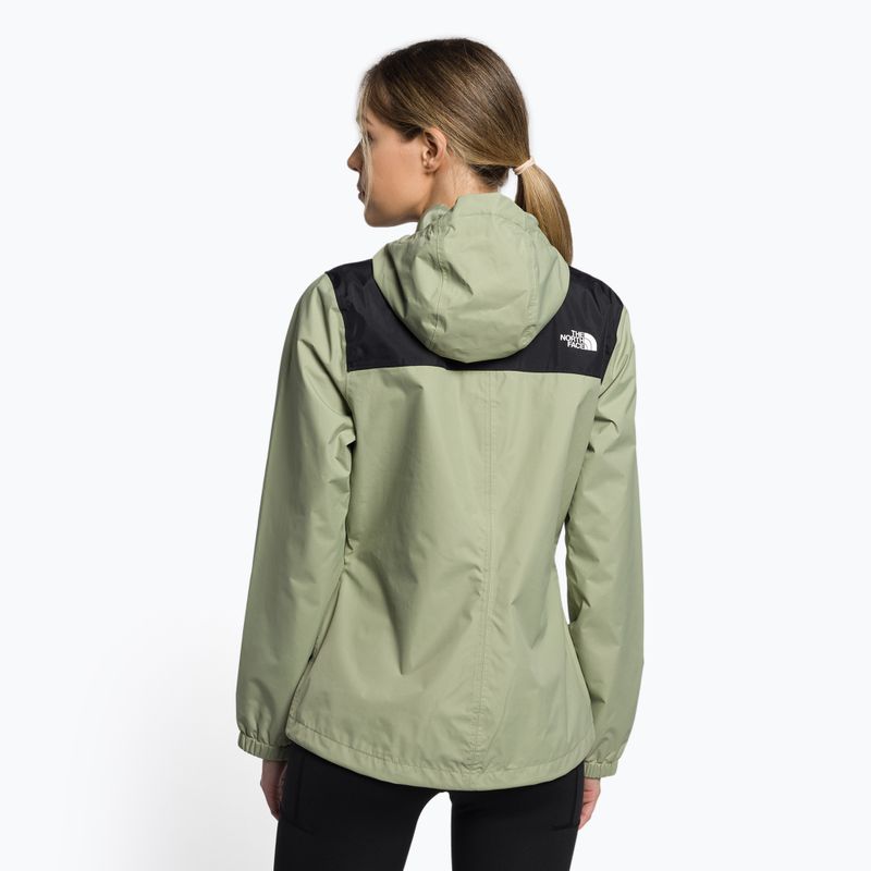 Kurtka przeciwdeszczowa damska The North Face Antora black/tea green 4