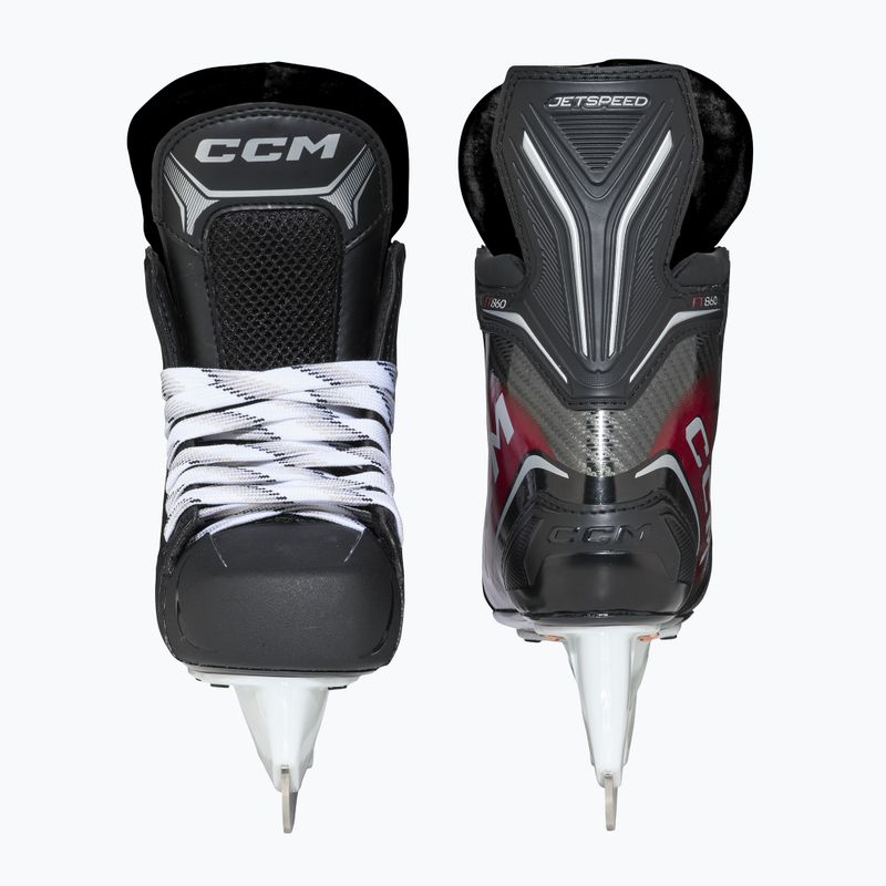 Łyżwy hokejowe dziecięce CCM JetSpeed FT860 JR Regular Player Skates black 3