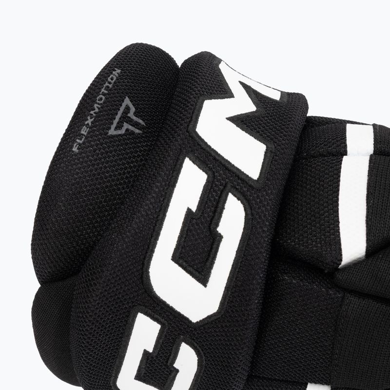 Rękawice hokejowe dla dzieci CCM Tacks XR80 JR Gloves black/white 6