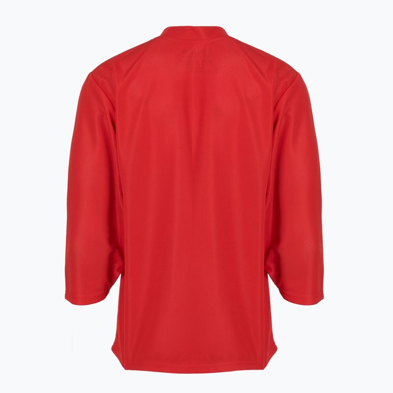 Longsleeve hokejowy dziecięcy Bauer Flex Practice Jersey Jr red 2