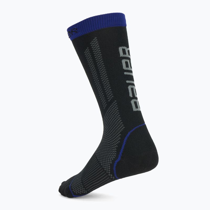 Skarpety hokejowe Bauer Tall Performance S25 black/blue 2