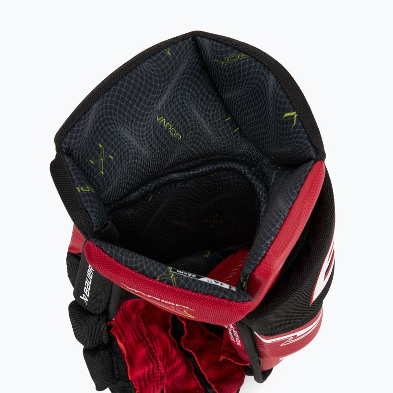 Rękawice hokejowe Bauer Vapor Fly40 Sr black/red 7