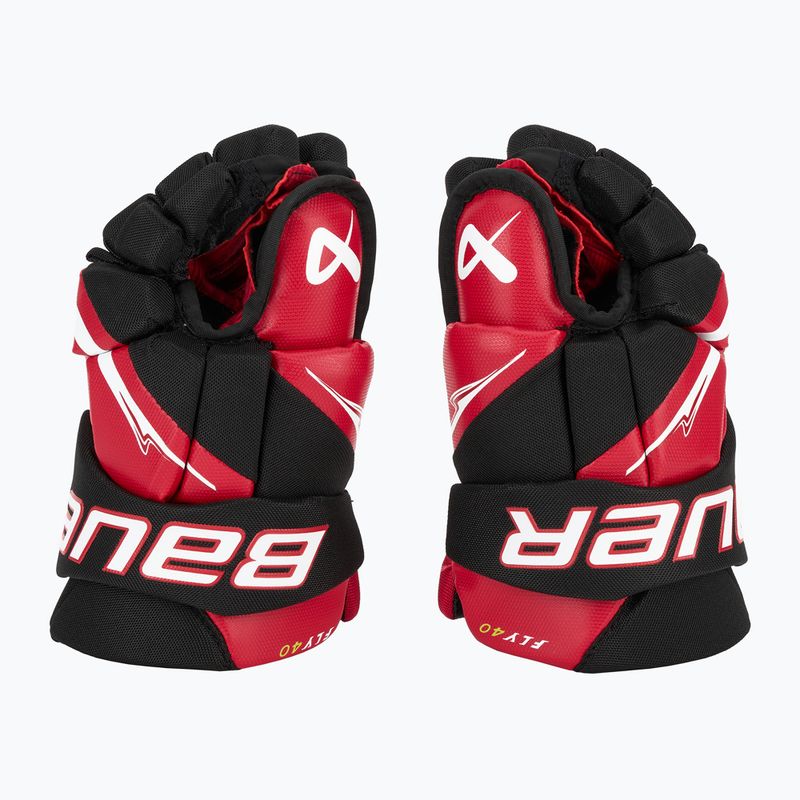 Rękawice hokejowe Bauer Vapor Fly40 Int black/red 4