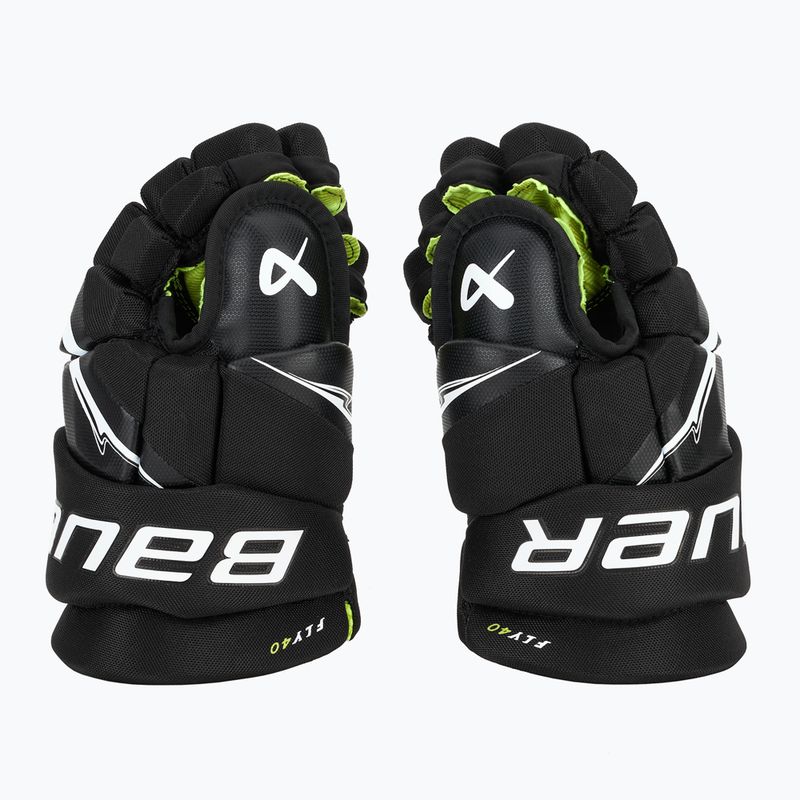 Rękawice hokejowe dziecięce Bauer Vapor Fly40 Jr black/white 4