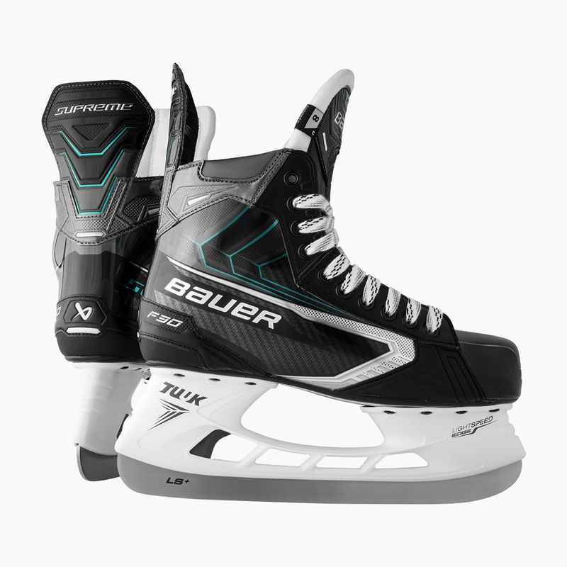 Łyżwy hokejowe męskie Bauer Supreme F30 Skate-Sr black/black 4