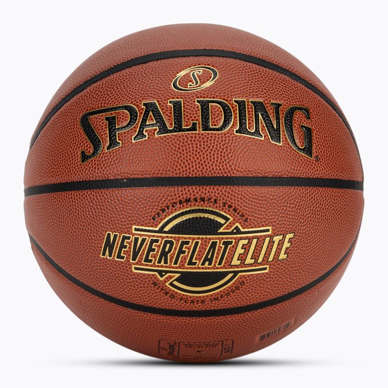 Piłka do koszykówki Spalding NeverFlat Elite pomarańczowa rozmiar 7