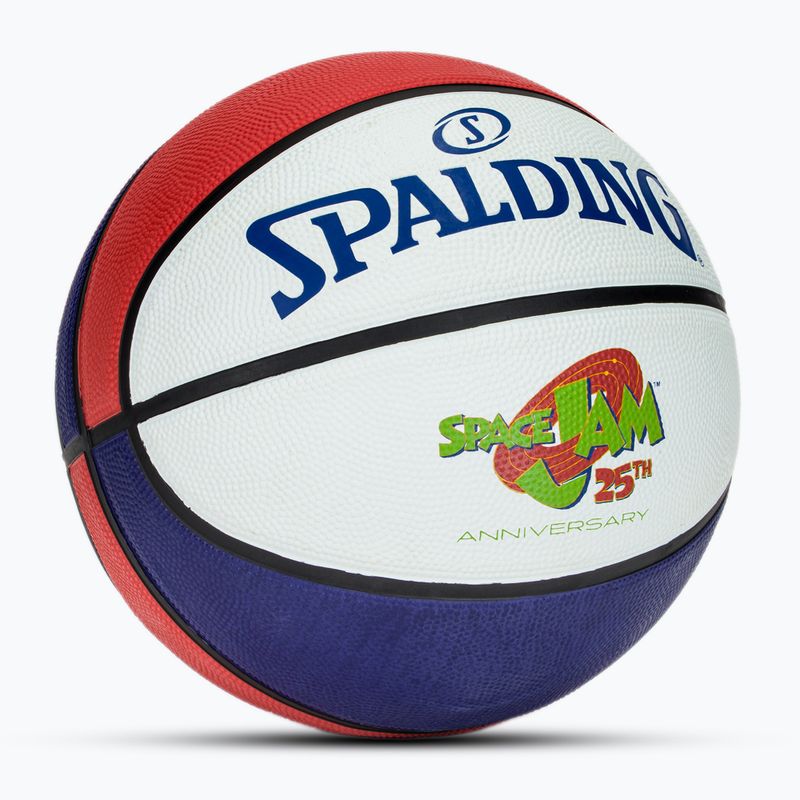Piłka do koszykówki Spalding Space Jam Tune biały/czerwony/niebieski rozmiar 7 3