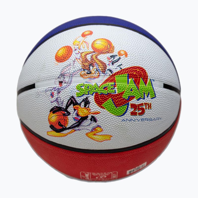 Piłka do koszykówki Spalding Space Jam Tune biały/czerwony/niebieski rozmiar 7 2