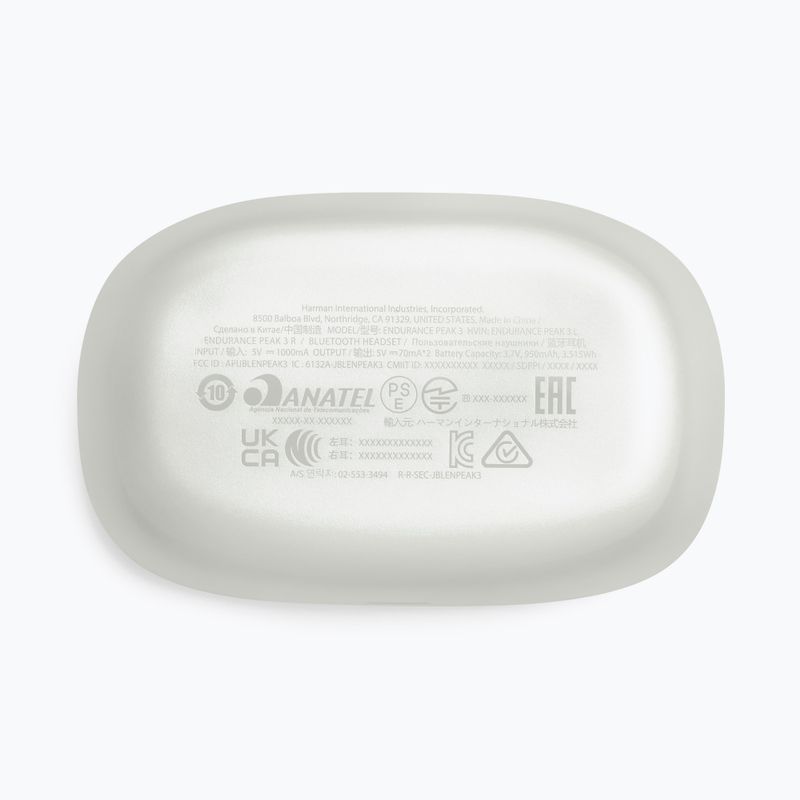 Słuchawki bezprzewodowe JBL Endurance Peak 3 białe JBLENDUPEAK3WHT 6