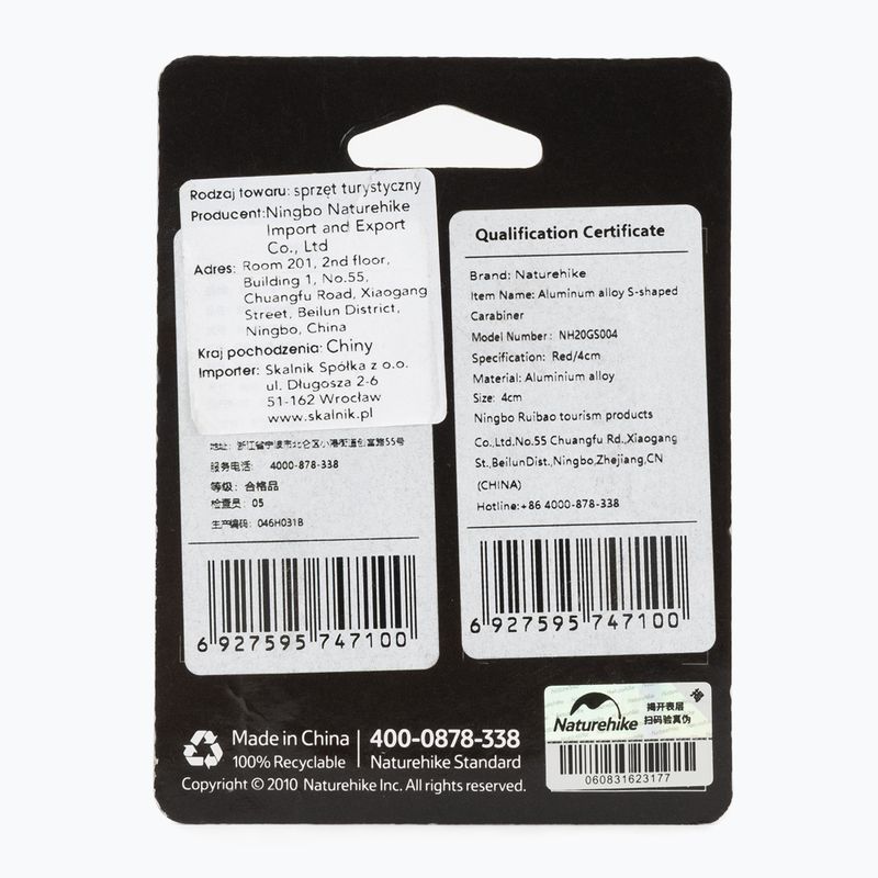 Karabinek Naturehike Type S 4 szt. 2