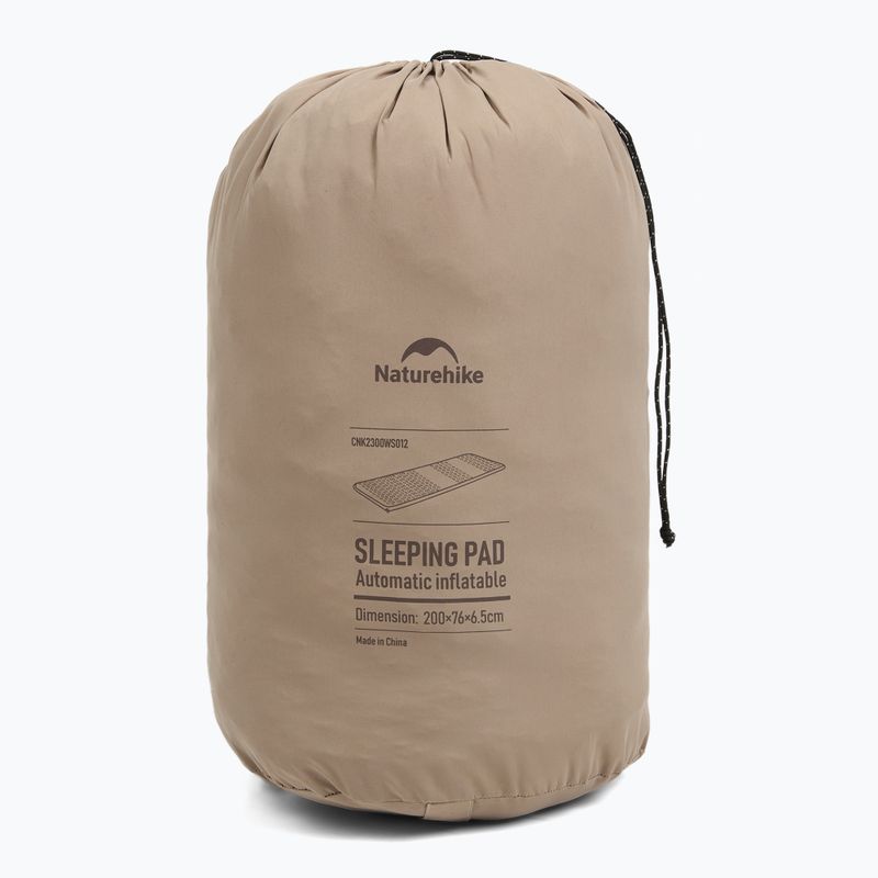 Mata samopompująca Naturehike Featherbone Single Large Wide brown 8