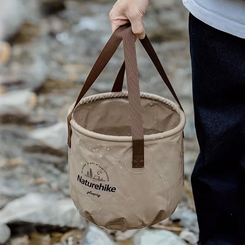 Wiadro składane Naturehike NH20SJ040 10 l light brown 2