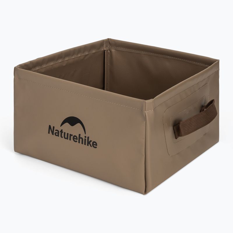 Zlew turystyczny Naturehike Składany Square Bucket 13 light brown