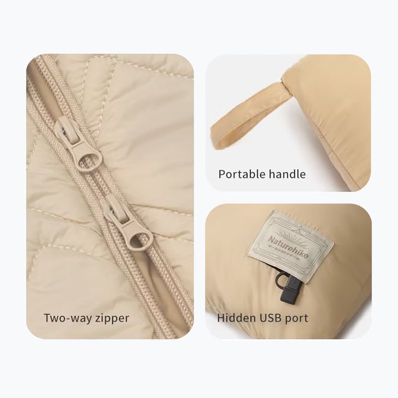 Koc podgrzewany Naturehike SK90 M cloud gray 2