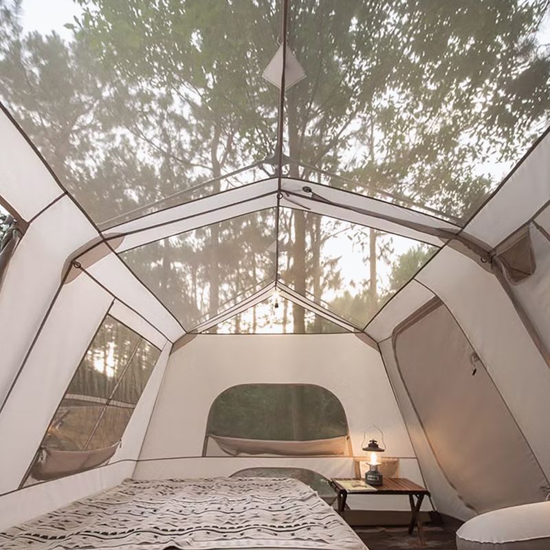 Namiot kempingowy 4-osobowy Naturehike Village 13 Ridge Ultimate Edition brown/ti black 6