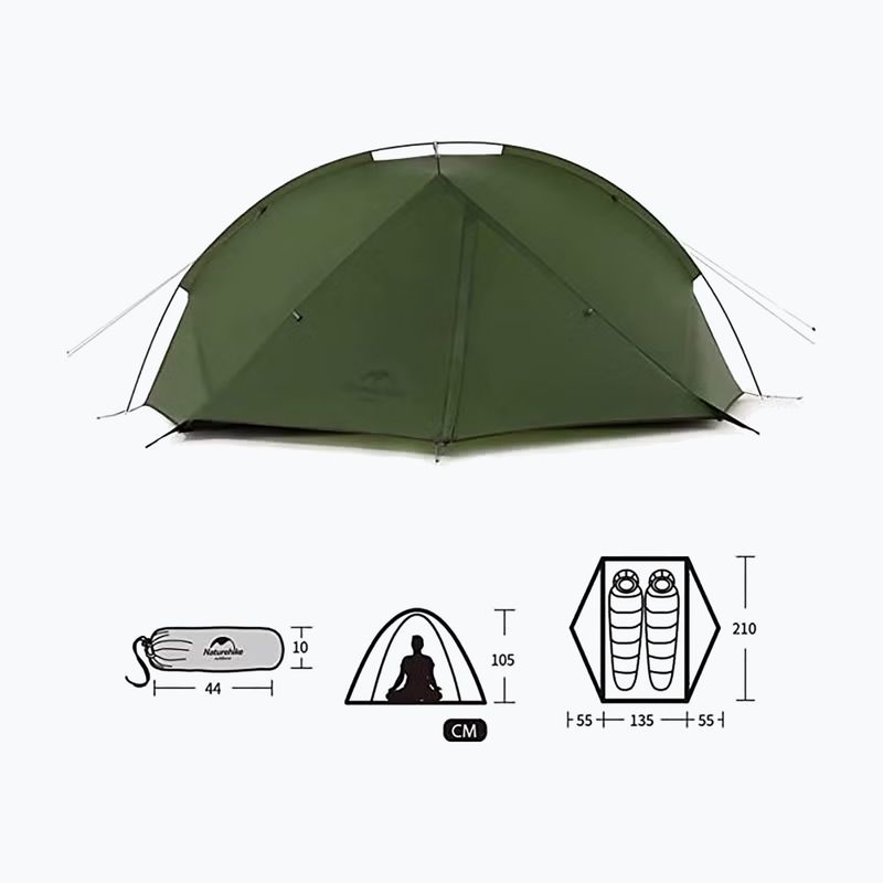 Namiot trekkingowy 2-osobowy Naturehike Tagar 2 forest green 2