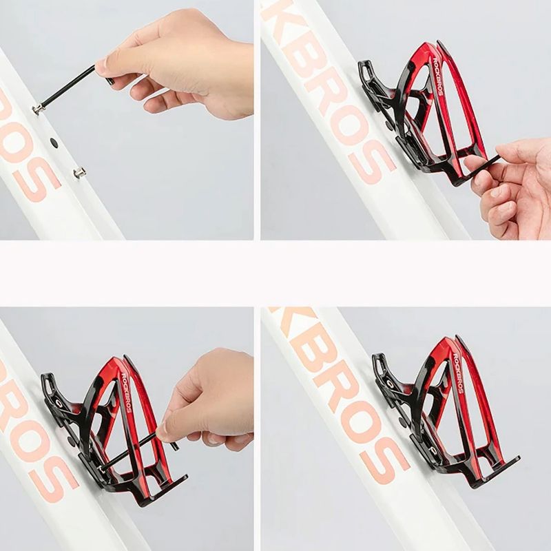 Koszyk na bidon Rockbros 31210007 Water Bottle Holder black/red 6