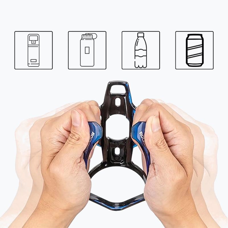 Koszyk na bidon Rockbros 31210007 Water Bottle Holder black/blue 4