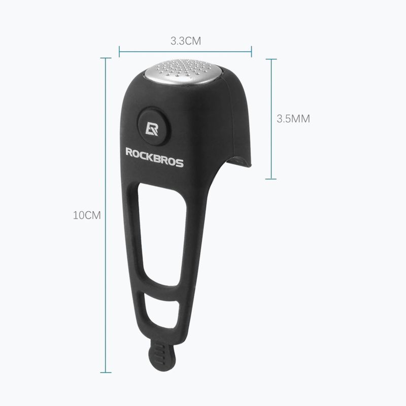 Dzwonek rowerowy Rockbros CB1709BK Electric Bell black 5