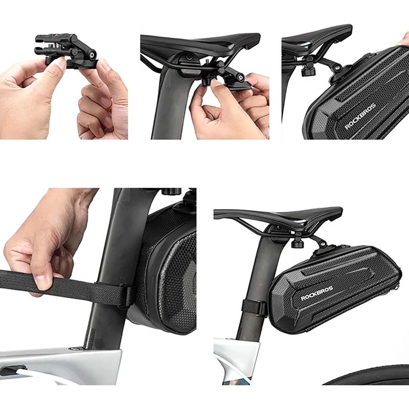 Torba rowerowa pod siodełko Rockbros B69 Bike Saddle Bag black 5