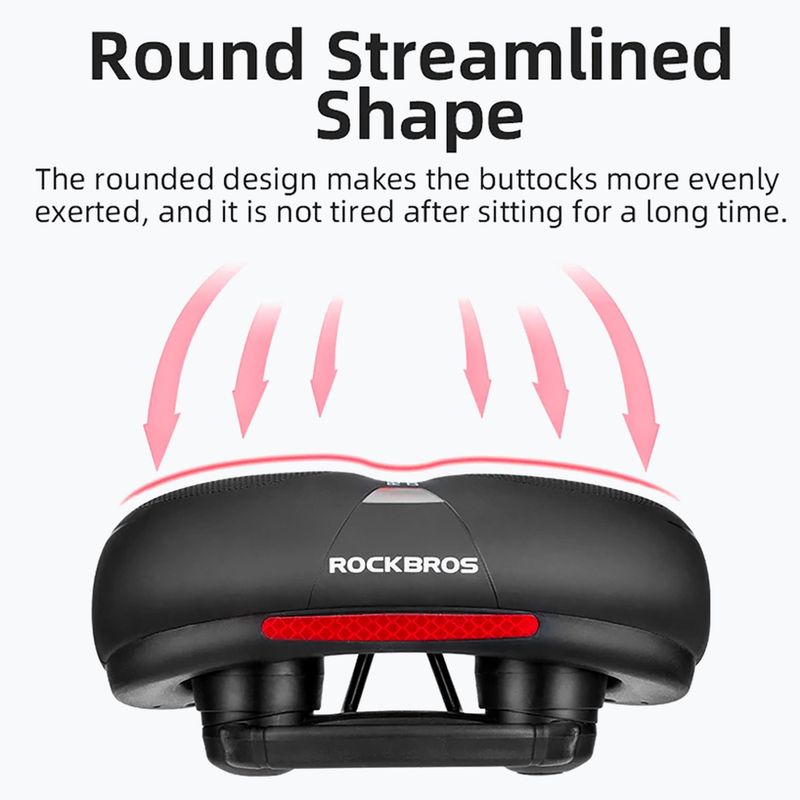 Siodełko rowerowe Rockbros AQ-6090 black/red 2