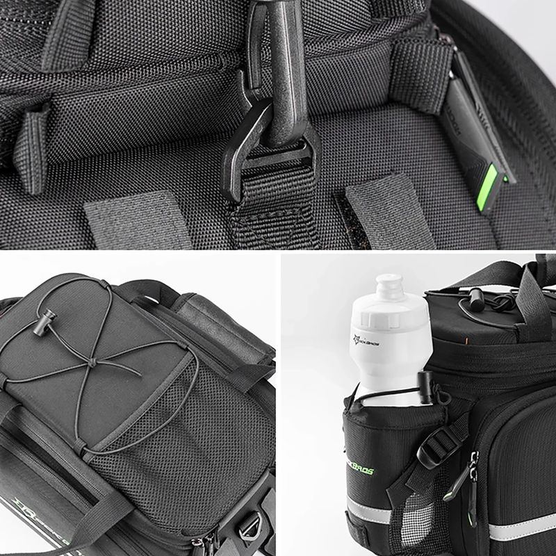 Torba rowerowa na bagażnik Rockbros A6-03BK Bicycle Pannier Bag black 3