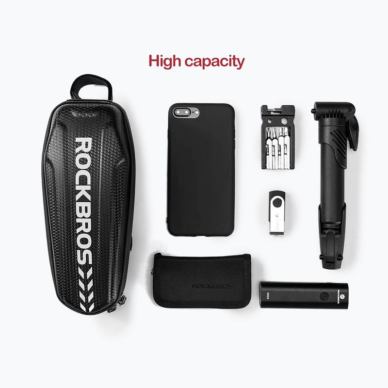 Torba rowerowa na ramę Rockbros B60 Bike Tube Bag M black 4