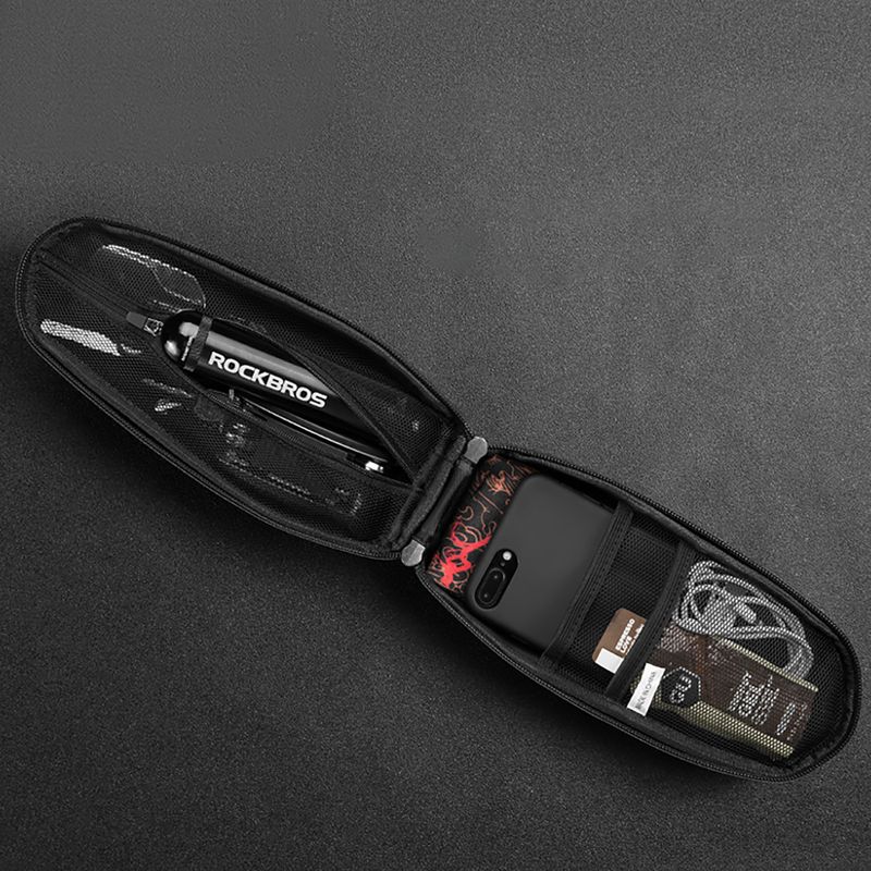 Torba rowerowa na ramę Rockbros B61 Bike Tube Bag L black 3