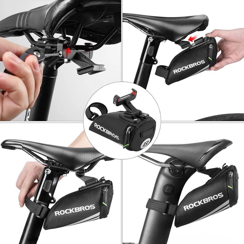 Torba rowerowa pod siodełko Rockbros C28BK Bike Saddle Bag black 3
