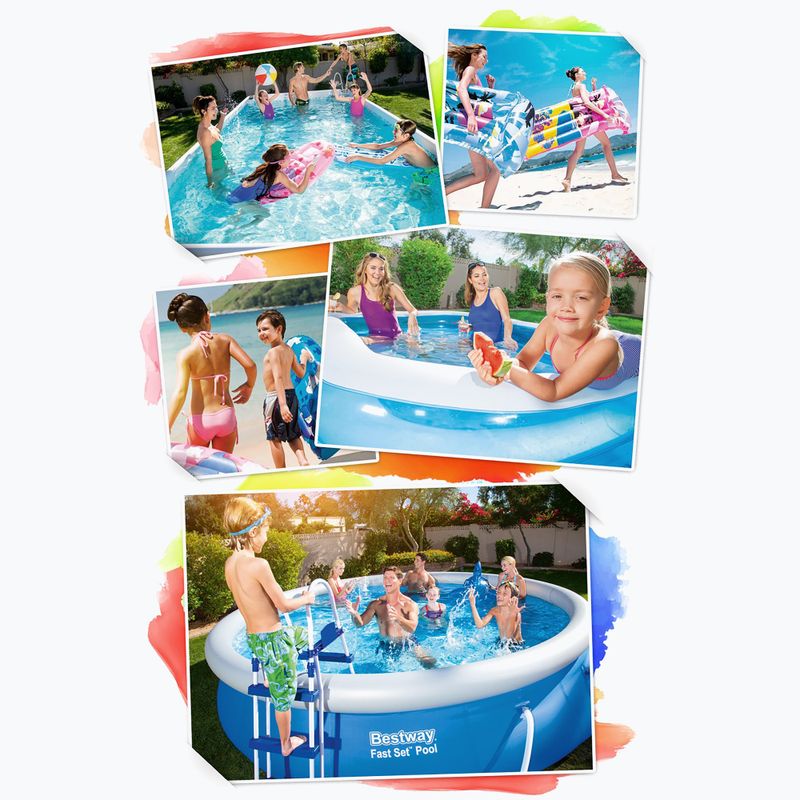 Basen stelażowy Bestway Steel Pro Pool 300 cm niebieski 9
