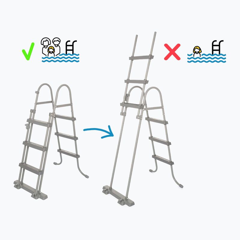 Basen stelażowy Bestway Steel Pro Max Pool Set 396 x 107 cm beżowy 9